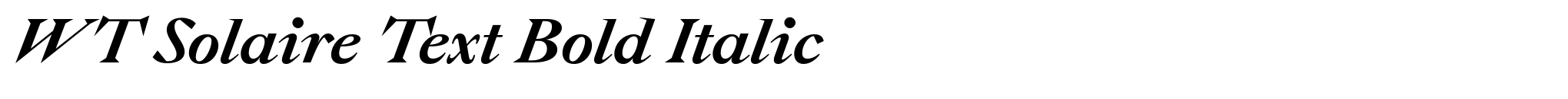 WT Solaire Text Bold Italic image